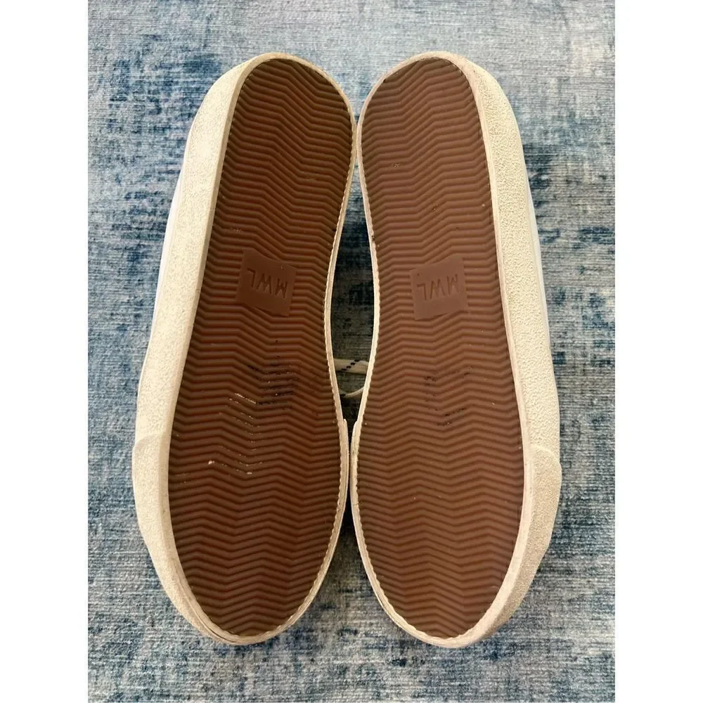 Madewell White Leather Sidewalk Low Top Crowdsourced Edition Womens 7